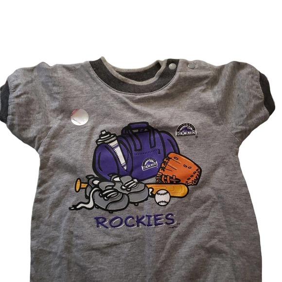 Colorado Rockies Baby Bodysuit Romper 3-6 Months Infants MLB Baseball NWT - Picture 2 of 5
